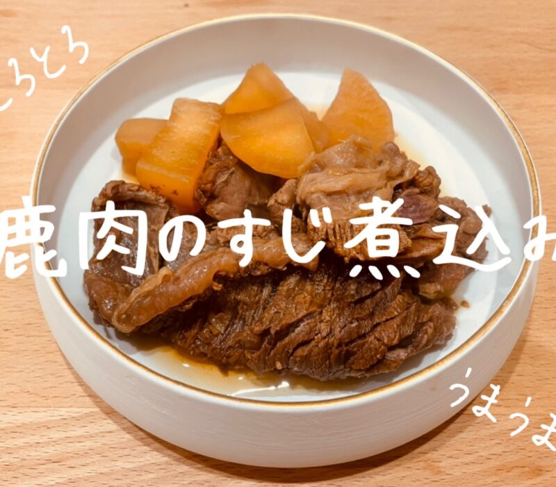 鹿肉のすじ煮込み